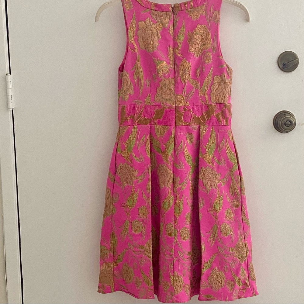 Marchesa Pink and Gold Dress - Picture 7 of 12